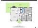 Detailed main floorplan showcasing the layout with kitchen, bedrooms, and living spaces at 9099 W Harvard Pl, Lakewood, CO 80227