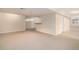 Finished basement offering versatile space with neutral carpet and recessed lighting at 6911 Chestnut Ct, Parker, CO 80134