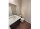 Neat powder room with modern vanity, mirror, and sleek fixtures at 1220 W 170Th Ave, Broomfield, CO 80023