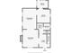 Detailed floor plan of the home's main level, showing the kitchen, living room, dining room, and laundry at 4403 Alcott St, Denver, CO 80211