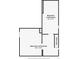 Detailed floor plan of the unfinished basement, showcasing the open space with dimensions at 4403 Alcott St, Denver, CO 80211