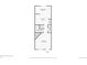 First floor layout of house features living room, kitchen, dining room, laundry, and bathroom at 10715 Foxwood Ct, Parker, CO 80138