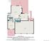 Basement floorplan layout including Gathering room, bedrooms, bathrooms, laundry room, and garage with dimensions at 16301 E Ida Ave, Centennial, CO 80015