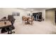 Finished basement offers a rec room, home gym, and office space at 11291 Star Streak Rd, Littleton, CO 80125