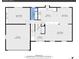 Detailed first floorplan showing the layout of the kitchen, living room, Gathering room, and garage at 13577 W Alaska Dr, Lakewood, CO 80228