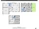 Combined floorplans highlighting the layout of the home's three floors at 13577 W Alaska Dr, Lakewood, CO 80228