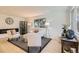 Cozy living room featuring modern furniture, a sleek fireplace, and large windows at 4475 S Routt St, Littleton, CO 80127