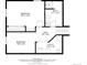 Simplified floor plan including 2 bedrooms, 1 bath, hall and utility room at 1005 S Lewiston Way, Aurora, CO 80017
