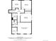 Detailed floor plan showcasing the layout of bedrooms, bathrooms, and hall at 1005 S Lewiston Way, Aurora, CO 80017