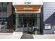The building entrance at 1750 with modern design at 1750 Wewatta St # 728, Denver, CO 80202