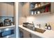 Modern kitchen with stainless steel appliances at 1750 Wewatta St # 728, Denver, CO 80202