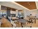 Elegant community lounge with stylish furniture, decorative lighting, and a cozy fireplace at 1750 Wewatta St # 728, Denver, CO 80202