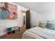 This cozy bedroom features nice decorations and plenty of space at 1711 Boulder St, Denver, CO 80211