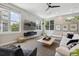 Bright living room with large windows, comfortable seating, and a modern entertainment center at 1711 Boulder St, Denver, CO 80211