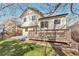 Charming backyard featuring a deck and patio, offering great outdoor living, relaxation, and entertainment spaces at 10956 Osprey Ct, Parker, CO 80134