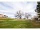 Expansive green lawn with mature trees offers serene views and outdoor recreation space at 1543 S Ouray Cir # B, Aurora, CO 80017