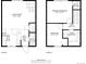 Floor plans display layout of the two-story home, including kitchen, living room, bedrooms, and bathrooms at 1543 S Ouray Cir # B, Aurora, CO 80017