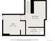 Basement floor plan with room and utility outlined at 2280 S Decatur St, Denver, CO 80219