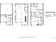 Detailed floor plan showcasing the layout of all floors, including the garage, bedrooms, kitchen, and office at 6776 Navajo Way, Denver, CO 80221