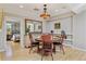 Dining room with decorative lighting, mirror, and bedroom view at 901 S Leyden St, Denver, CO 80224