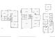 Floor plan of the basement, main floor, and second floor of the house at 9241 Roadrunner St, Highlands Ranch, CO 80129