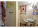 Outdated bathroom featuring a shower, sink, and window at 2015 Arapahoe St, Golden, CO 80401
