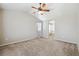 Spacious main bedroom with ensuite bathroom and vaulted ceiling at 25466 E 4Th Pl, Aurora, CO 80018