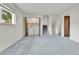 View of the finished basement with stairs and laundry area featuring a washer and dryer at 13134 Deneb Dr, Lone Tree, CO 80124