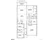 Detailed floor plan showcasing the layout of the home, including the kitchen, bedrooms, and garage at 8925 S Riviera Way, Aurora, CO 80016