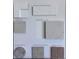 An assortment of tiles, carpet, and wood finishes with associated reference codes at 4316 Ridgewalk Pt, Arvada, CO 80007