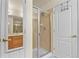 Modern bathroom with a glass-enclosed shower at 1404 Whitehall Dr # C, Longmont, CO 80504