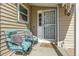 Inviting porch featuring comfortable outdoor seating and a welcoming entrance at 2650 S Vaughn Way # D, Aurora, CO 80014