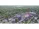 Aerial view showcasing the property's proximity to Sloan's Lake and Highlands Square with surrounding neighborhood at 2809 Yates St, Denver, CO 80212