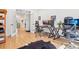 Bright office featuring hardwood floors, modern desks, comfortable chairs, and ample natural light at 742 Norwich Ct, Castle Pines, CO 80108