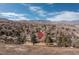 An aerial view of a residence in a community near the mountains at 452 Deframe Ct, Golden, CO 80401