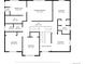 Upstairs floor plan showcasing layout of bedrooms, bathrooms and walk-in closet at 762 Hughes Ln, Highlands Ranch, CO 80126