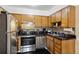 Kitchen with stainless steel appliances at 750 S Clinton St # 6B, Denver, CO 80247