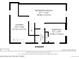 Basement level floor plan shows laundry room, bathroom, recreation room, and bedroom at 6900 Avrum Dr, Denver, CO 80221