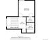 Floor plan of upper level with bedroom, bathroom and walk-in closet at 11585 Decatur St # B, Denver, CO 80234