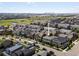 Beautiful aerial perspective of a home within a community, showing landscaping and surrounding views at 5445 Verbena St, Denver, CO 80238