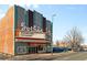 Gothic Theatre marquee with upcoming show information at 3230 S Bannock St, Englewood, CO 80110