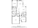 Detailed floor plan of a two-story house showing living spaces, bedrooms, bathrooms, and the kitchen layout at 6335 E 143Rd Dr, Thornton, CO 80602