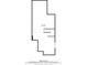 Floor plan displaying the basement of the house, outlining the layout and dimensions; stairs to the upper level are shown at 6335 E 143Rd Dr, Thornton, CO 80602