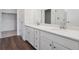 Bathroom featuring dual sinks, vanity and mirrors at 485 Interlocken Blvd # 103, Broomfield, CO 80021