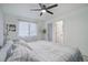 Spacious bedroom featuring a ceiling fan, large windows, and neutral tones for a serene atmosphere at 11821 W Independence Ave, Lakewood, CO 80401