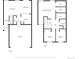 Floor plans for floors one and two showcasing the bedrooms, kitchen, living areas, and bathrooms at 7977 S Kittredge St, Englewood, CO 80112