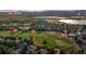 Beautiful aerial view of the property near Sleeping Indian Hole #5 and Tucker Lake, with views to Golden at 7158 Torrey St, Arvada, CO 80007