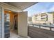 Quaint balcony with storage and community views, enhancing the outdoor living experience at 23678 Pondview Pl # D, Golden, CO 80401