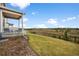 Backyard with patio, lawn and views of the open space at 17311 Rose Mallow St, Parker, CO 80134