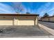 Attached garages near the community, featuring off-street parking and individual entrance at 3657 S Laredo St # E, Aurora, CO 80013